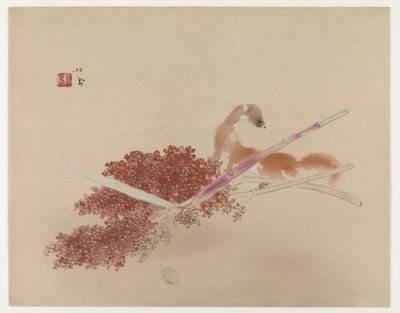 Seihôs Meisterwerke: Frettchen und Hirse von Takeuchi Seiho